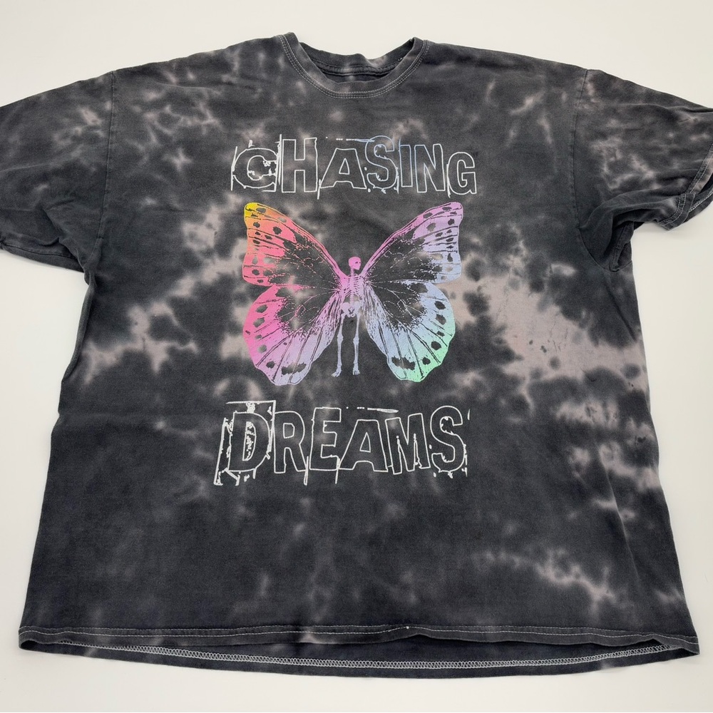 Chemistry Chasing Dreams Graphic T-Shirt – 2XL – Tie-Dye Butterfly